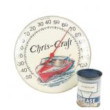 1960s Chris Craft Advertising Thermometer & More