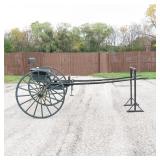 Antique Abbott Buggy Co 2-wheel road cart W/ Stand