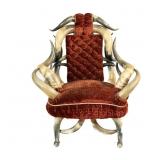 Vintage Old West Steer Horn Arm Chair