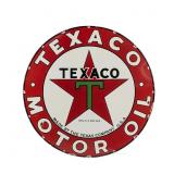 1931 42" Texaco Motor Oil SSP Advertising Sign