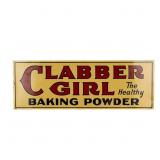 Vintage DS Clabber Girl Baking Powder Tin Sign