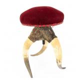 Vintage Old West Steer Horn Piano Stool