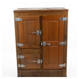 Early 20th Century Oak Ice Box Cabinet