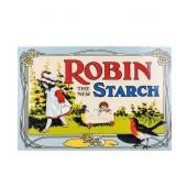 Vintage-Style Robin Starch Advertising Sign