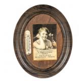 Vintage 1920s Advertising Wall Thermometer