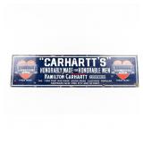 Carhartt Single-Sided Porcelain Advertising Sign