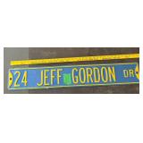 Jeff Gordon Metal Sign 36'