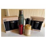 Stanley Thermos, Plus Insulated Cups