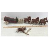 Metal Horse Hitch (1-Horse Missing)
