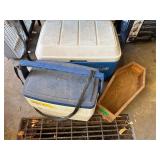 2 Coleman Coolers & Coffin