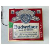 Budweiser Bar Sign Lights up Back Side Broke