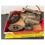 Steam Iron & 2 Flat Irons