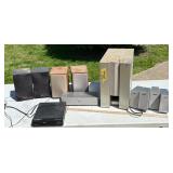 Speakers, Magnavox DVD, and Sony Surround