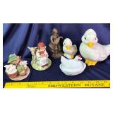 Hen On A Nest  & Other Figurines