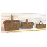 3 Longeberger Baskets