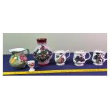 Mugs, Pitcher and Vase