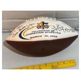 Autographed Kurt Warner football