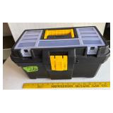 Plastic tool box with craftsman tools and more