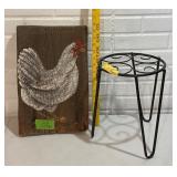 Plant Stand and Chicken on Board