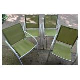 4 aluminum patio chairs