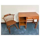 Desk and Chair - Crawford W/ 1 Drawer and 2