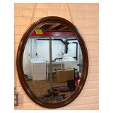 2 Wood Frame Mirrors - 24'X30 and 16'