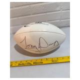 Autographed Tony Dungy Wilson football