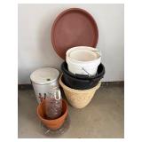 Plastic flower pots and more