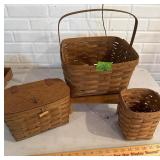 3 Longeberger Baskets