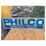 Philco television and stereo sign does work