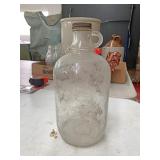 Half gallon glass jug