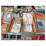 Large lot of miscellaneous quilt patches and more