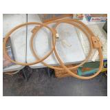 Three quilting stretchers
