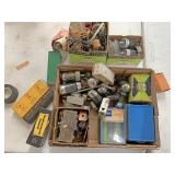 Antique radio parts and radio tubes