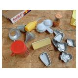 Small aluminum pans funnel and more