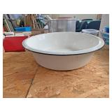 Large enamel bowl