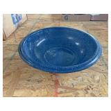 Blue enamel bowl