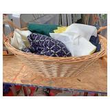Basket full of quilting Paches