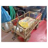 Four wheel metal cart