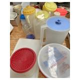 Large lot of Tupperware and plastic containers