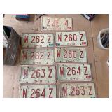 Late 70s Ohio license plates
