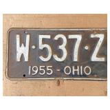 1955 Ohio license plate