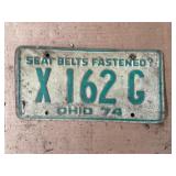 1974 Ohio license plate