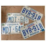 Modern Ohio in Virginia license plates