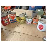 Vintage cans