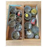 Wood boxes with miscellaneous hardware