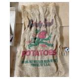 Burlap potato sack
