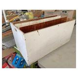 Wooden box with dividers