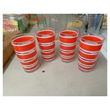 Red candy cane glasses