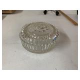 Cut glass candy dish